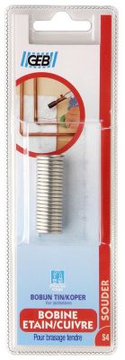Bobine pour brasure etain / cuivre 20 g GEB - vue 1