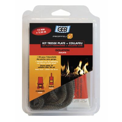 Kit tresse plate 10 mm x 2.5 + colle