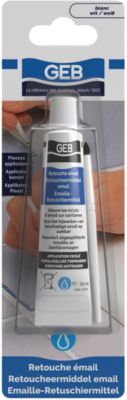 Tube pour retouche email Geb blanc 20ml - Geb