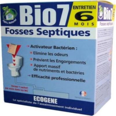 BIO7 Entretien 6 mois fosses septiques 480g