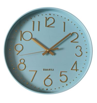 Horloge mural intérieur bleu ciel Ø30,5cm