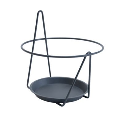 Louis Moulin Porte pot soucoupe mural 20 22 cm Acier époxy