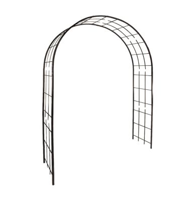 Arche de jardin modèle Treillage tube avec pieds carré 20cm 180x50x250cm