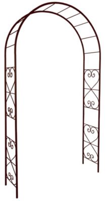Louis Moulin 3166 Arche Jardin avec Décor Romantique Métal Fer Vieilli 130 x 250 cm