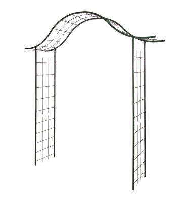 Arche de jardin en fer vieilli tubes ronds Louis Moulin 200 x H 250 x P 40 cm Garantie