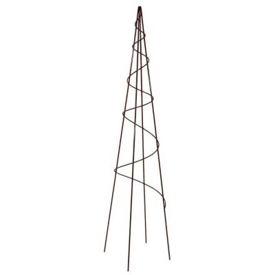 Treillage LOUIS MOULIN Tipi Spirale Acier époxy 20x100 cm Fer Vieilli