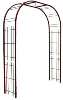 Louis Moulin Arche premium tube CAR25 treillage fer vieilli 195x50x250 cm Acier époxy