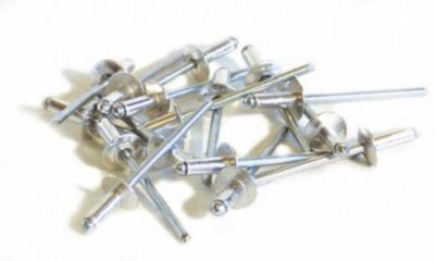 Techman 25 rivets alu / acier à tête large D. 4 8 x 30 mm
