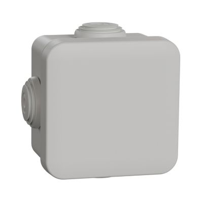 Mureva Box, boite de dérivation IP55 + embouts 65x65x45, gris