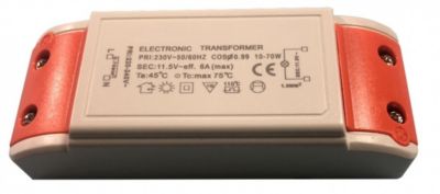Transformateur électronique 10 70VA Asymétrique Intérieur Plastique