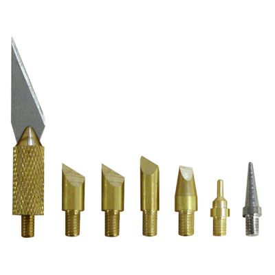 Ensemble de lames pour pyrograveur et fer à  souder