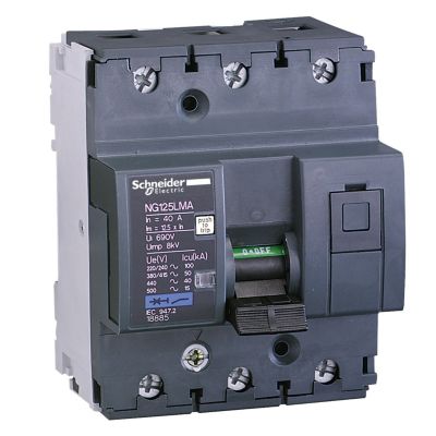 Disjoncteur moteur NG125LMA 3P 3d déclencheur magnétique 18881