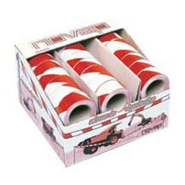 Image of Ruban plastique de chantier rouge/blanc DIALL 50 mm x 100 m 3306483000054_CAFR