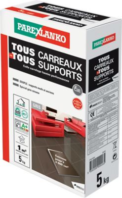 Colle tous carreaux tous supports Parexlanko Gris 5kg