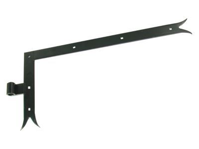 Contre équerre queue de carpe acier noir Afbat 250 x 300 mm