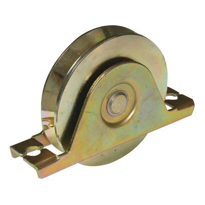 Roue gorge v support à encastrer ø90 mm