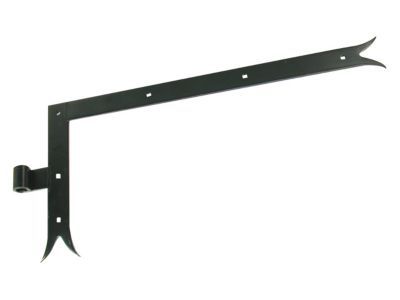 2 équerres queue de carpe acier noir Afbat 250 x 300 mm