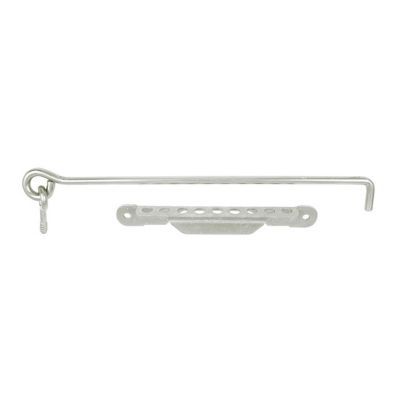 Crochet crémaillère à vis zingué 300 mm