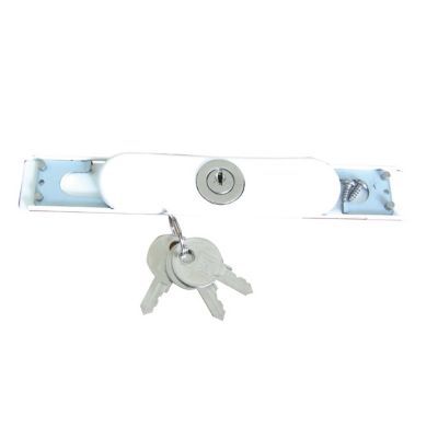 Serrure extra plate blanche pour volet roulant