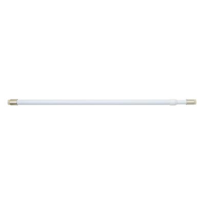 Barre de vitrage sans perçage Illico laqué blanc Ø9 mm x L.30/45 cm