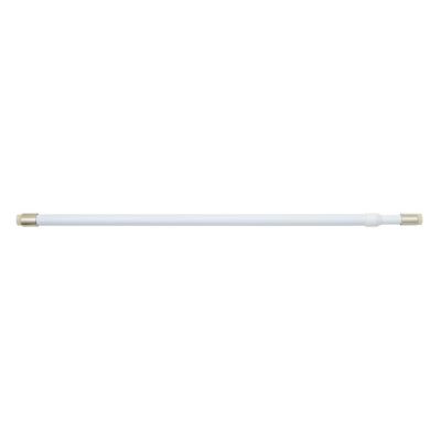 Barre de vitrage sans perçage Illico laqué blanc Ø9 mm x L.45/60 cm