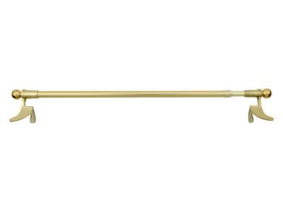 Barre de vitrage sans perçage PRESTO Classique laiton Ø9 mm x L.45/60 cm