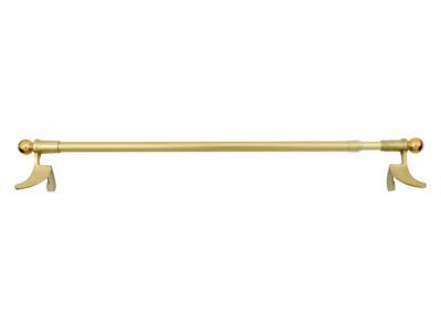 Barre de vitrage sans perçage PRESTO Classique laiton Ø12 mm x L.90/130 cm