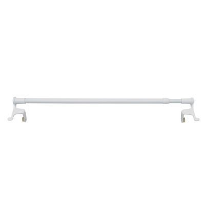 Barre de vitrage sans perçage PRESTO Basic blanc Ø9 mm x L.45/60 cm