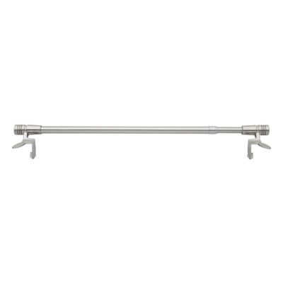 Barre de vitrage sans perçage Moderne chromé brillant Ø10 mm x L.30/40 cm