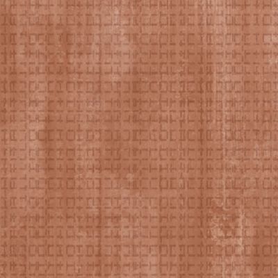 Papier peint vinyle intissé Reality Iv Lutece mat et satiné cannage terracotta, orange l.1005 x l.53