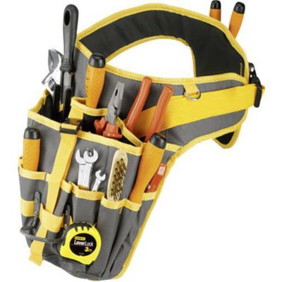 Ceinture porte outils universelle VISO TBELT 1 14 poches réglables polyester jaune