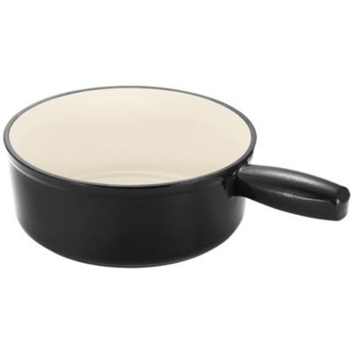 Poêlon savoyard en fonte émaillée 20cm noir Tableandcook 404089