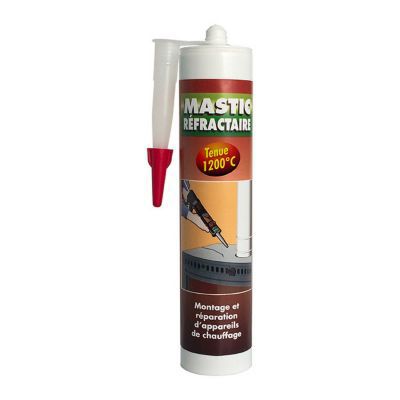 Mastic Réfractaire Geb En Cartouche – Pour Réparation De Foyer, Cheminée, Insert