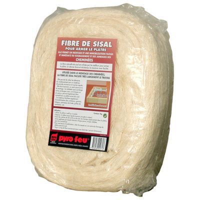 Fibre de sisal pour armer le plâtre en bobine de 1 kg