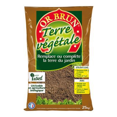 Terre végétale OR BRUN 25kg