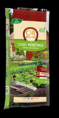 Terre végétale toutes plantations 30L Or Brun