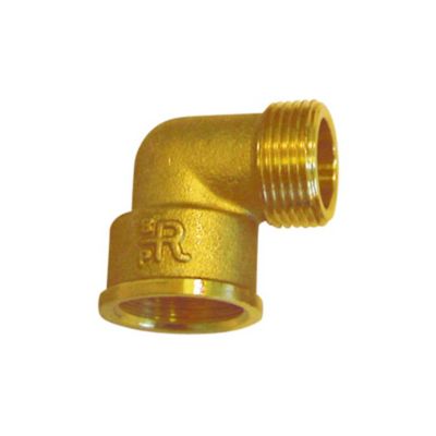 Raccord laiton à visser coude mâle femelle 26/34