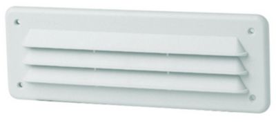 Grille d'aération PVC bas de porte Autogyre blanche réglable 230 x 80 mm