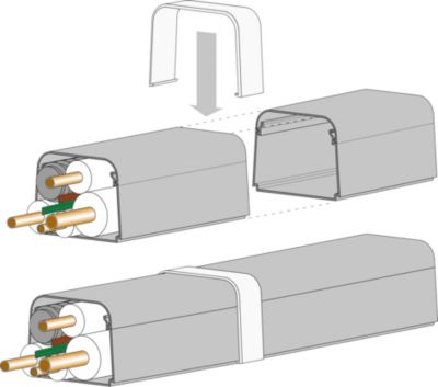Connecteur pour goulotte 80 x 60 mm spécial climatiseur fixe Autogyre