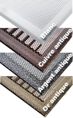 Grille d'air chaud pré-cadré 200x200 or