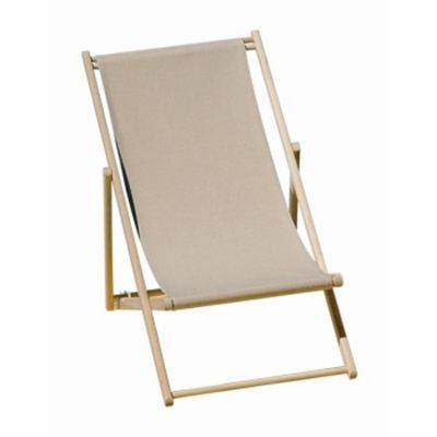 Chilienne en bois à  toile beige