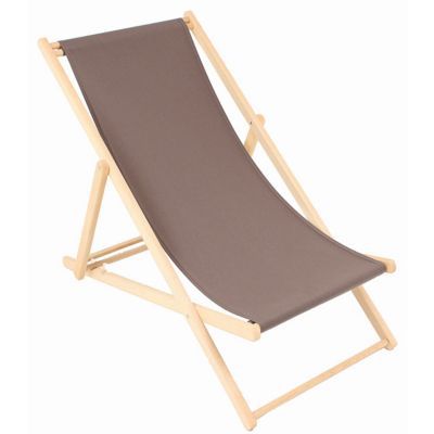 Chilienne en bois toile amovible bleu