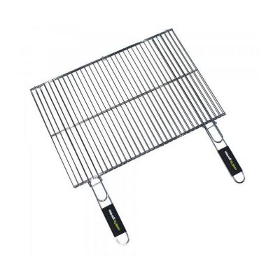 Cook'in Garden Grille Acier Pour Barbecue Charbon - Grille rectangulaire double - 60 x 40 cm Noir - vue 3
