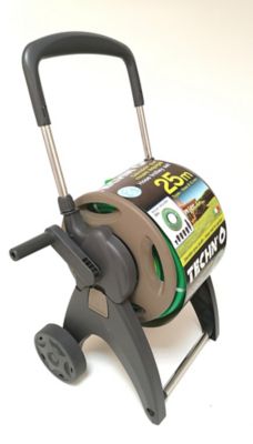 Dévidoir sur roues Techn'o équipé avec tuyau d'arrosage L.25 m