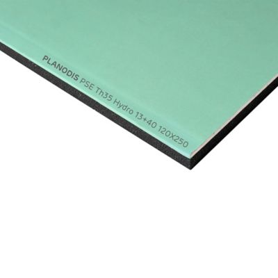 Plaque de doublage hydrofuge Planodis TH35 250 x 120 ép. 12 5 mm + 40mm vendue à la plaque zone Nord - vue 2