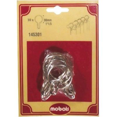 Anneau douche nickelé D: 30mm Lot de 10 - vue 2
