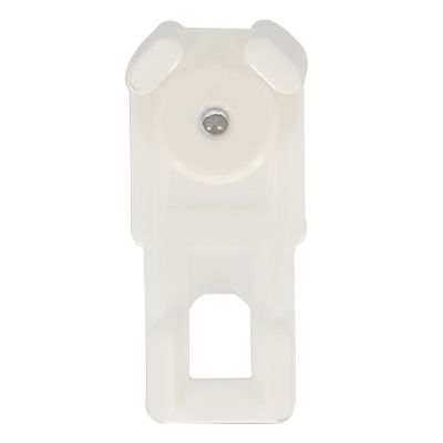 12 attaches pour rail rideau 24 x 16 mm blanc Mobois