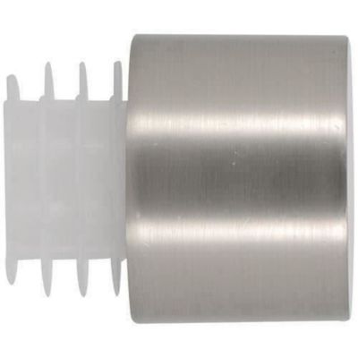 MOBOIS Embout bouchon Easy fix - x2 28 mm - Chromé mat