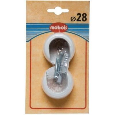 Lot de 2 naissances - D: 28 mm - blanc