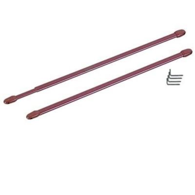 MOBOIS Tringle plate extensible 30/50 cm - Marron - Blister de 2